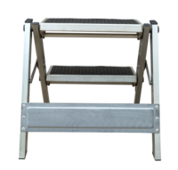 Échelle de sécurité/escalier extérieur en fer Matériau en acier et structure de plate-forme escabeau pliant