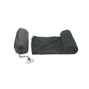 Coperta in pile stampata a buon mercato promozionale con Logo personalizzato <span class=keywords><strong>di</strong></span> qualità della Cina con borsa - Product Image 6
