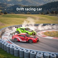 Coche de Carreras RC a Escala 1/20, Modelo de Vehículo Energético, con Luces, 4WD, Alta Velocidad, Control Remoto, Juguete Deportivo Eléctrico
