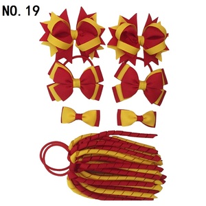 Set di Fiocchi per Capelli all'Ingrosso per il Ritorno <span class=keywords><strong>a</strong></span> Scuola, Fiocchi Korker per Uniformi Scolastiche, Fermagli e Fasce per Capelli per Bambini, Abbinabili alle Uniformi - Product Image 5