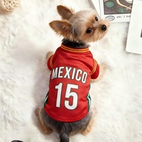 Maillot de football respirant en polyester pour animaux de compagnie – T-shirt de sport d'été pour chiens et chats de petite, moyenne et grande taille