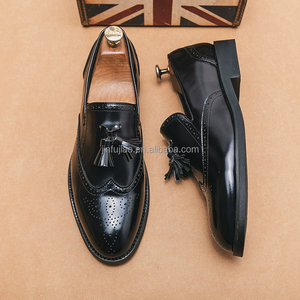 Trendy Lederen Loafer Schoenen Voor Heren Van Hoge Kwaliteit Koeienhuid Casual Kantoorcarrière Ademende Duurzame Bruine Mocassins - Product Image 2