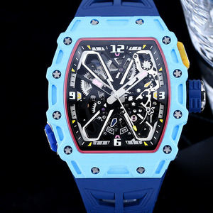 Montre sport haut de gamme en fibre de carbone 35-03, design barillet avec mouvement intégré, montre décontractée pour homme 35-03 - Product Image 1
