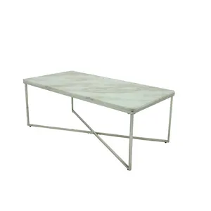 High End Coffee Table Aluminum Portable In White Tall Side Lounge Farmhouse Rectangle Wholesale Colorless