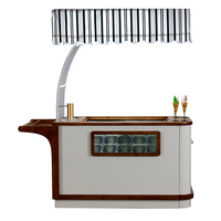 Vitrine à gelato, kiosque, congélateurs à sucettes glacées, chariot de présentation de crème glacée italienne à poussée manuelle