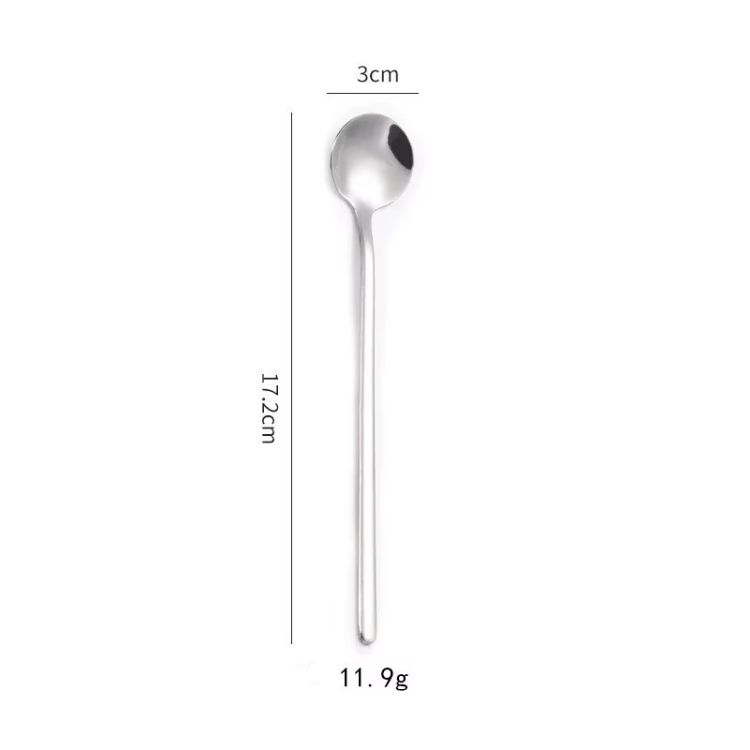 17.2cm round fillister head spoon - silver