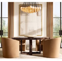 RH Amerikanisches Künstlerisches Design Antiker Massivholz-Esstisch 8-Sitzer Konferenz-Esstisch für Kleine Wohnungen Wohnmöbel