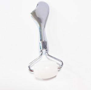 Masseur facial Gua Sha anti-rides en jade blanc, outil de sculpture du visage, rouleau de massage en jade, ensemble Gua Sha - Product Image 6