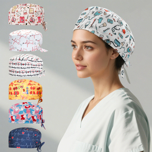 Cappello Medico Stampato alla Moda <span class=keywords><strong>per</strong></span> Donne, <span class=keywords><strong>per</strong></span> Dottori e Infermiere, Berretto Dentistico in Poliestere Spandex, Comodo ed Estetico <span class=keywords><strong>per</strong></span> <span class=keywords><strong>Capelli</strong></span> Lunghi - Product Image 1