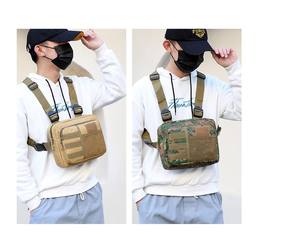 Accepter le dollar américain RMB CAD AUD EUR Euro L/C TT Paiement Polyester Fanny Packs Poitrine Camo Tactical Vest Bag - Product Image 4