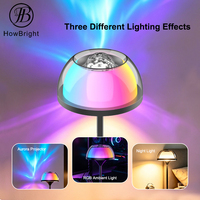 Lampes de lecture LED multicolores modernes, décoration d'intérieur, projection d'aurore, lampe de nuit, application Wifi, lampe de table LED intelligente