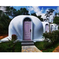 OEM ODM Maison préfabriquée en EPS Hôtel Haute performance Polyvalence Hôtel Glamping Dôme géodésique Tente