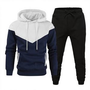 Ensemble de sweat-shirts pour hommes en gros, coupe-vent, respirant, grande taille, mode décontractée, vêtements de sport, fitness, course à pied - Product Image 2