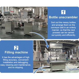 HNOC Automatic Water Solution Fill Seal Machine Production Line Glass Bottling Machine