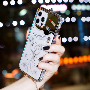 Custodie per Telefono con Diamanti Luccicanti per <span class=keywords><strong>iPhone</strong></span> X XR XS Max, <span class=keywords><strong>Cover</strong></span> Protettiva per <span class=keywords><strong>iPhone</strong></span> 11 <span class=keywords><strong>12</strong></span> 13 14 Pro Max con Strass Brillanti - Product Image 4