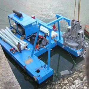 เครื่องขุดลอกใต้น้ำทำความสะอาดกากตะกอนทะเลสาบไฮดรอลิก