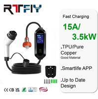Chargeur EV portable 15A Type 2 avec prise australienne AC 3,5 kW, câble de charge de voiture électrique de 5 m pour usage domestique, étanche IP55 - Vente flash