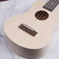 Wholesale Wood Color DIY Ukulele Unfinished Music Toy Kids Mini Ukulele Guitar Toy Educational Musical Instrument Children's Toy