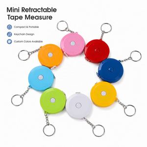 Herramientas de Medición Personalizadas, Mini Cinta Métrica Retráctil de 1 m, 1.5 m, 2 m, Redonda, con Logotipo Personalizado - Product Image 1
