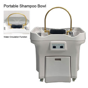 Lavabo Portátil de Alta Calidad con <span class=keywords><strong>Grifo</strong></span> Dorado <span class=keywords><strong>para</strong></span> Camillas de Masaje, con 2 Tanques de Agua, Lavabo Eléctrico Portátil <span class=keywords><strong>para</strong></span> Spa Capilar - Product Image 3