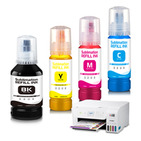 Encre de sublimation 100 ml, lot de 4 couleurs pour imprimante de bureau Epson ET-1810 ET-3210 EcoTank, fournisseur en gros