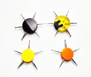 Yeni 6 in 1 Pin Dotters çivi için güzellik taş seçici nokta çizim yuvarlak dairesel Nail Art Dotting araçları