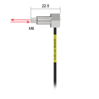 Sonde à fibre optique Senpum Elbow M6 à réflexion diffuse, amplificateur optique à fibre, sonde de capteur pour FU-35TG
