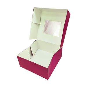 Caja de Papel para Llevar Donuts Rosada Personalizada, Paquete de 12 Unidades, Caja de Cartón para Dulces de Panadería, Caja de Embalaje para Donuts Mochi con Ventana - Product Image 5
