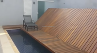 Klappbare Poolabdeckung Automatische Poolabdeckungen für Deck Stahlrahmen