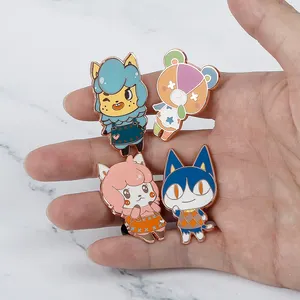 Manufacturers Custom Metal Lapel Pins For Clothes Anime Hat Clip Custom Enamel Pin Badge Hat Pins Metal Crafts