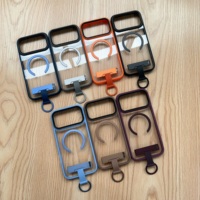 Support pliable tendance pour coque de téléphone iPhone 18 17 16 Pro Max, avec crochet magnétique antichoc et protection transparente