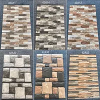 Nouveauté : Briques murales extérieures 200x400mm, 3D concave-convexe, style antique, pour villas, hôtels, carreaux en céramique et porcelaine pour murs extérieurs