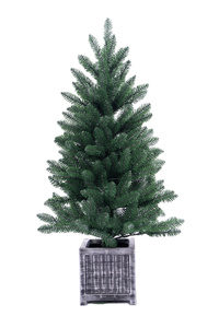 Giá Thấp Cây Giáng Sinh 48 "Đèn 100 235 Lời Khuyên PVC Trong Chậu Trang Trí Nhân Tạo Nhựa <span class=keywords><strong>Xmas</strong></span> Cây Giáng Sinh - Product Image 2