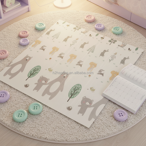 Tapis de jeu pour bébé, épais, antidérapant, en mousse XPE, non toxique, imperméable, pour le temps sur le ventre et les activités de bébé - Product Image 6