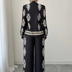 Nuovo Set Estivo Sportivo da <span class=keywords><strong>Donna</strong></span> alla Moda, Due Pezzi con Stampa Floreale, Top Ampio e Pantaloni a Vita Alta - Product Image 3