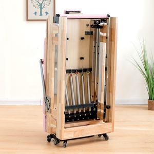 Nuovo Design Professionale di Alta Qualità, <span class=keywords><strong>Reformer</strong></span> <span class=keywords><strong>Pilates</strong></span> Pieghevole Regolabile in Legno Massello, <span class=keywords><strong>Benefici</strong></span> per la Salute per Studi di <span class=keywords><strong>Pilates</strong></span> - Product Image 5