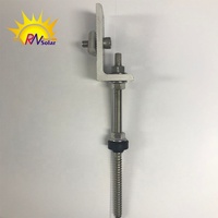 Système de montage sur toit en acier et aluminium avec pieds en L Supports de montage pour modules PV Structure de support de panneau Utilisation commerciale à domicile