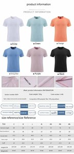 เสื้อยืดออกกำลังกายคอกลมทรงปกติ พิมพ์ลายโลโก้แบบซับลิเมชั่นตามสั่ง ผ้าโพลีเอสเตอร์ 90% สแปนเด็กซ์ 10% น้ำหนัก 165 กรัม แห้งเร็ว ระบายอากาศได้ดี - Product Image 6