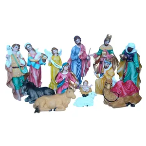 Manufacturers Specifications Wholesale Price Religious Holy Family Polyresin Christmas Resin Cheap China Nativity Sett