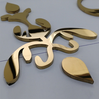 Enseigne Lumineuse 3D Personnalisée en Métal, Lettres Rétroéclairées, Logo Doré en Acier Inoxydable, Plaque Nominative Étanche pour Extérieur et Façade Commerciale