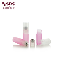 Flacon roll-on de voyage 3 ml en PP recyclé (PCR) à longue couverture avec bille en acier 304 pour sérum cosmétique