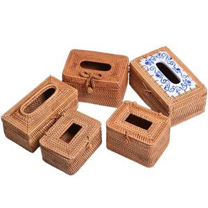Cheap Factory Price Gift Baskets Wicker Customers Size Basket Rattan Tissue Box