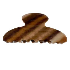 Pinzas para el Cabello de Acetato con Rayas Marrones, Pinzas Elegantes Antideslizantes de Estilo Vintage, Accesorios para el Cabello para Mujeres y Niñas - Product Image 3