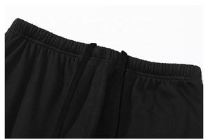 กางเกงวอร์มขาบานสำหรับผู้ชายกางเกงวอร์มขาบานแบบผูกเชือกขาตรง - Product Image 4