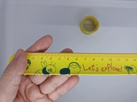 Bracelet règle en caoutchouc de silicone pour enfants et étudiants, idéal pour le travail de bureau, règle à clipser, bracelet à clipser