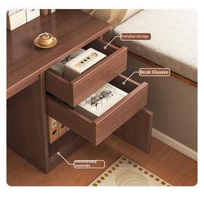 <span class=keywords><strong>Escritorio</strong></span> Ergonómico y Duradero con <span class=keywords><strong>Estantería</strong></span> Integrada para Computadora, Diseño Simple para Estudiantes, Ideal para Habitaciones de Alquiler o Dormitorios - Product Image 6