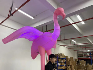 Les costumes de parade avec la mascotte flamant rose sont utilisés pour les thèmes du <span class=keywords><strong>cirque</strong></span>, du zoo et des parcs d'attractions. - Product Image 6