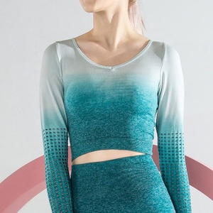 Kundalini-<span class=keywords><strong>ropa</strong></span> de Yoga de manga larga para <span class=keywords><strong>mujer</strong></span>, <span class=keywords><strong>ropa</strong></span> de marca privada de fábrica de talla grande para verano - Product Image 5