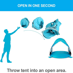 Parapluie de Sport facile Pop-Up, parc, bord de mer, <span class=keywords><strong>lac</strong></span>, <span class=keywords><strong>Camping</strong></span>, randonnée, pêche, abri, fête, voyage, ami, famille, ombrage, tente de plage - Product Image 3