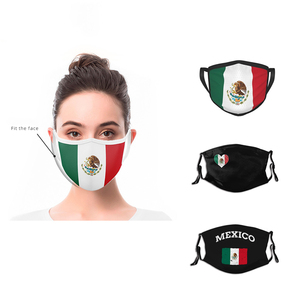 Vente en gros de produits phares pour les fans du Mexique : drapeaux en polyester avec logo personnalisé, mât de drapeau portable en aluminium imperméable, casquettes, lunettes de soleil et masques - Product Image 6
